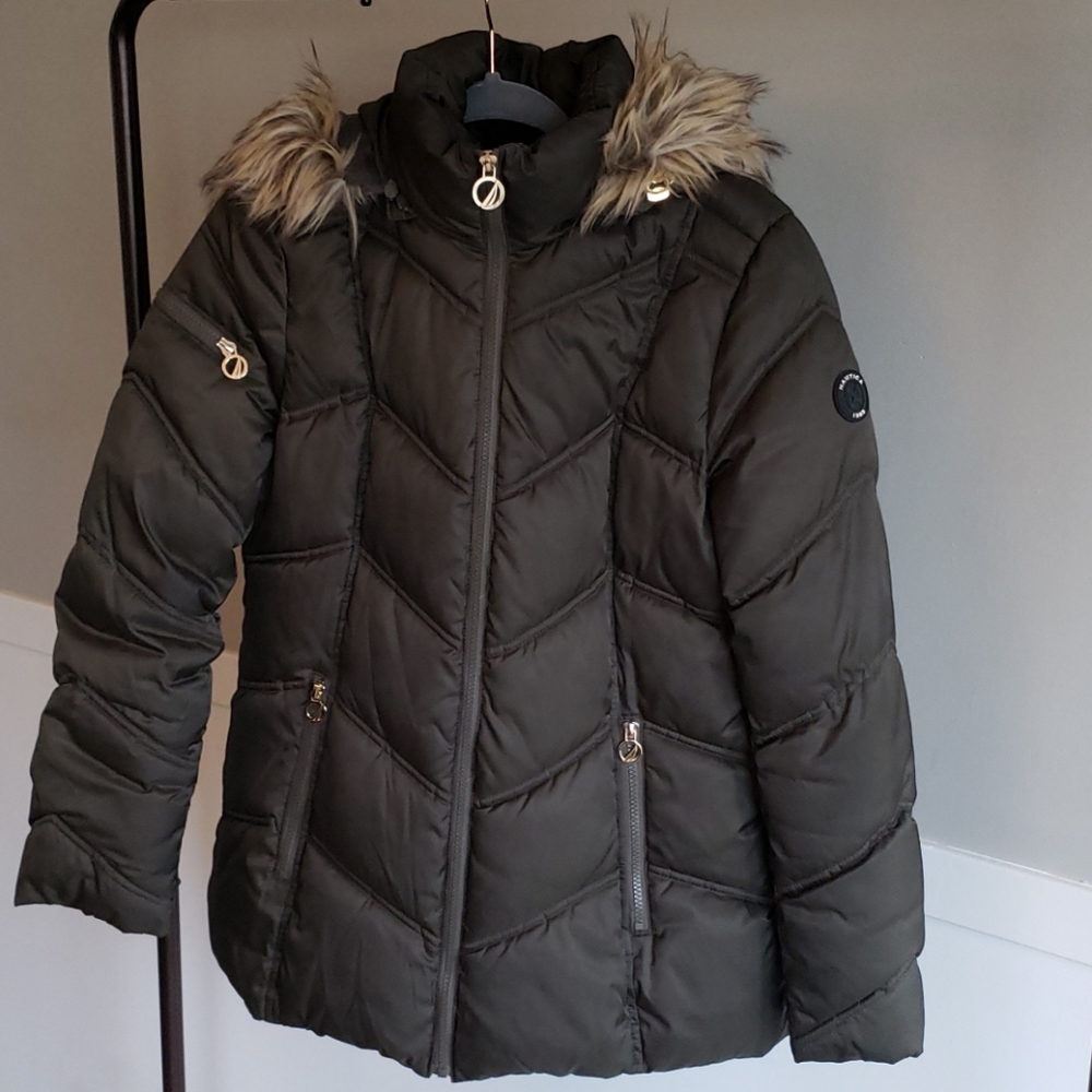 Nautica winter coat with fur trim